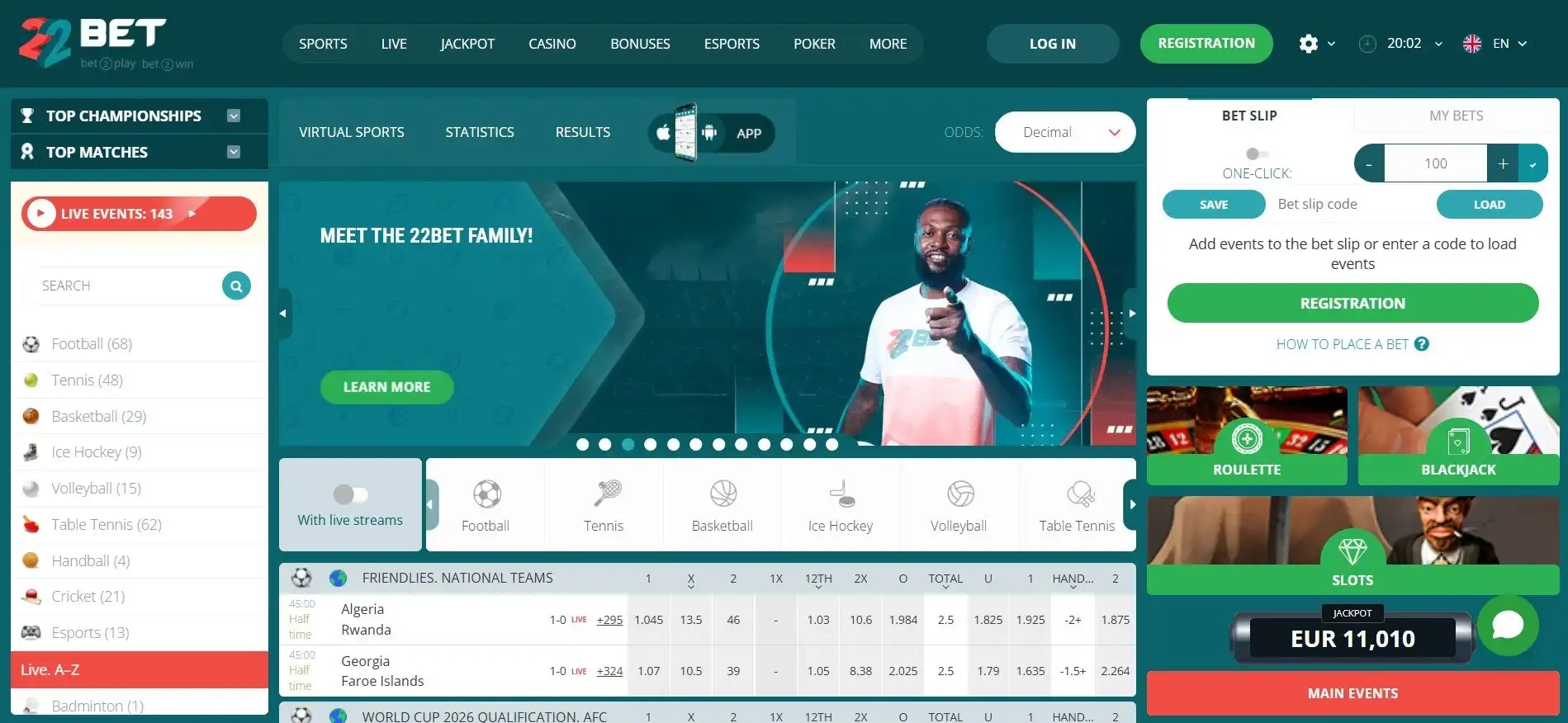 22Bet Casino